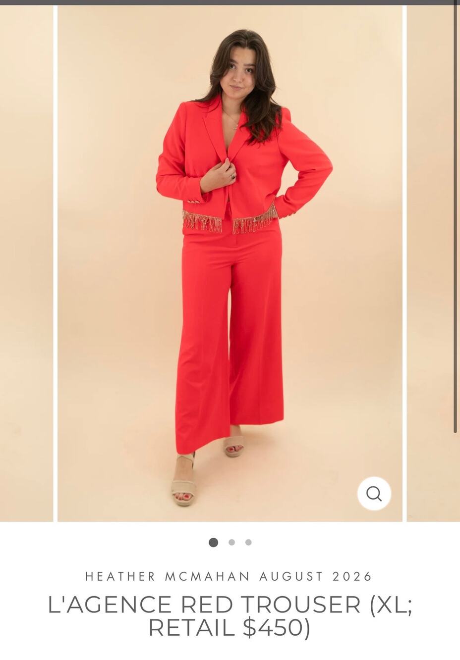 L’Agence Trousers from Heather McMahan’s Celebrity Closet XL New